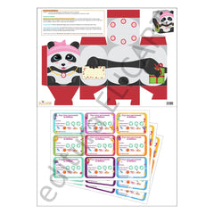 Set SUPERelevi - conține o planșă A3 (cutia + sugestii de folosire) și 3 planșe A4 cu Fișa mea personală de SUPERelev.