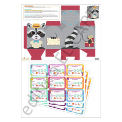 Set SUPERelevi - conține o planșă A3 (cutia + sugestii de folosire) și 3 planșe A4 cu Fișa mea personală de SUPERelev.