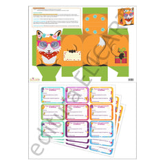 Set SUPERelevi - conține o planșă A3 (cutia + sugestii de folosire) și 3 planșe A4 cu Fișa mea personală de SUPERelev.