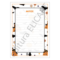 Bloc notes A6 cu tematică de Halloween