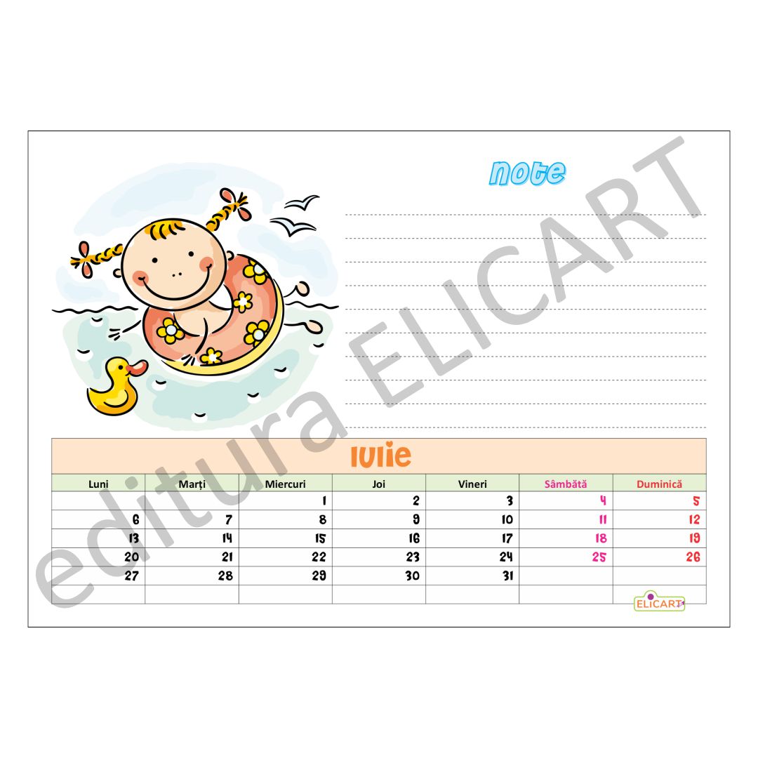 Calendar Editura Elicart 2026