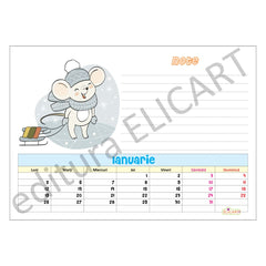 Calendar familia șoriceilor 2026