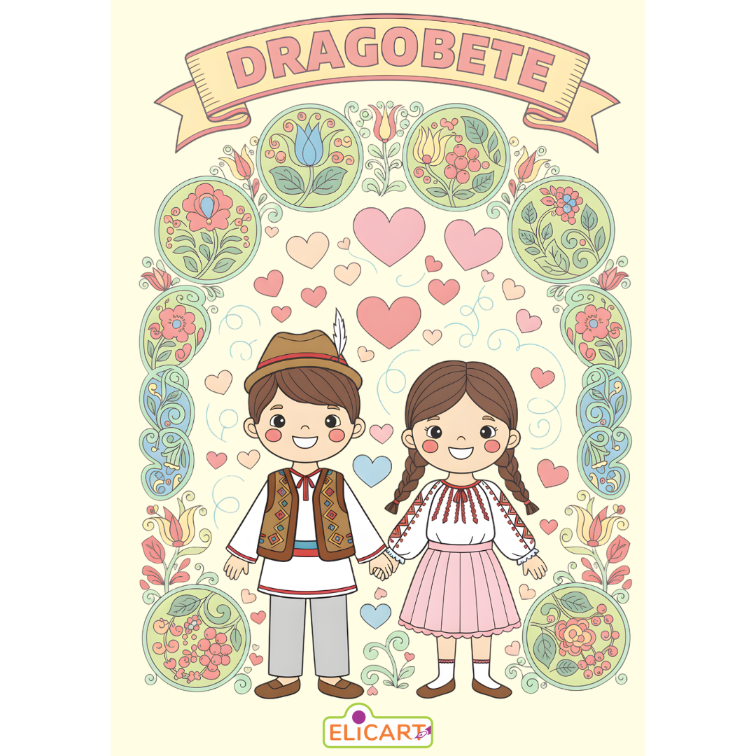 Dragobete (legendă, activități și planșe de colorat) – gratuit