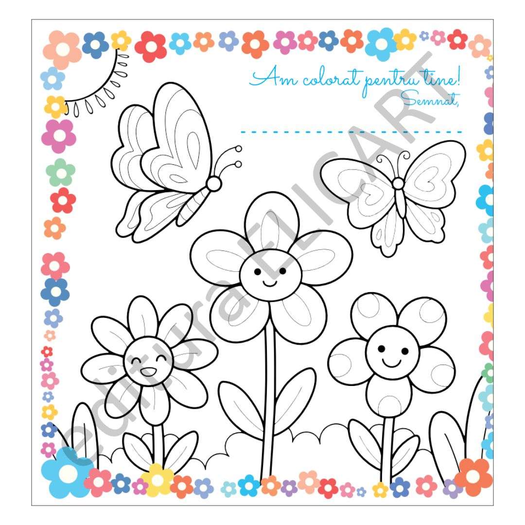 Felicitare pentru primăvară