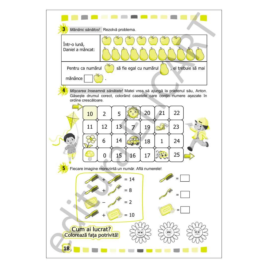 Fișe de recapitulare și evaluare finală pentru clasa pregătitoare