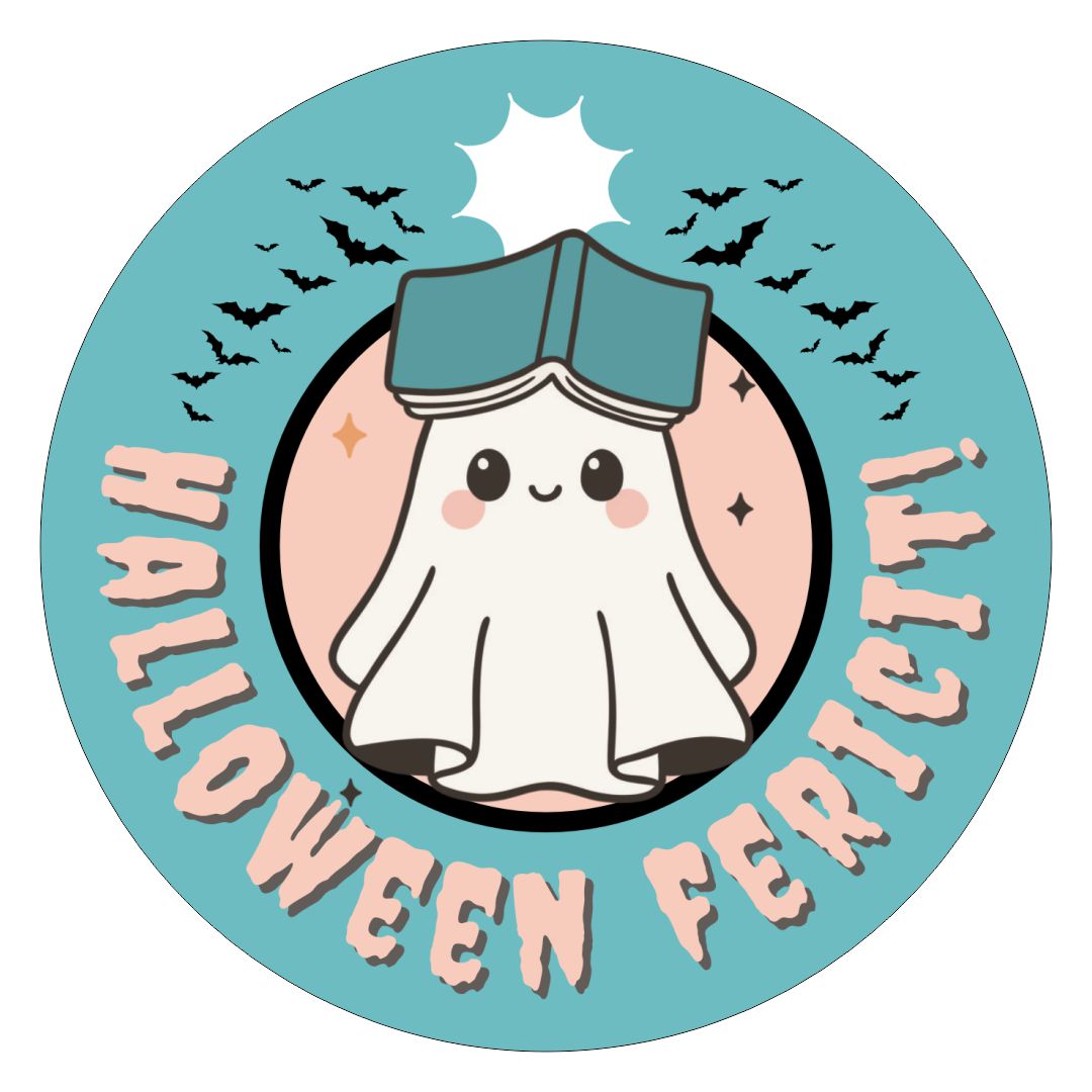 Insignă rotundă cu tematică de Halloween