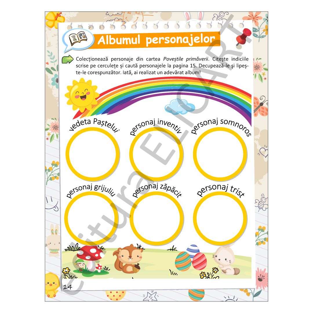 Jurnal creativ de lectură - Poveștile primăverii