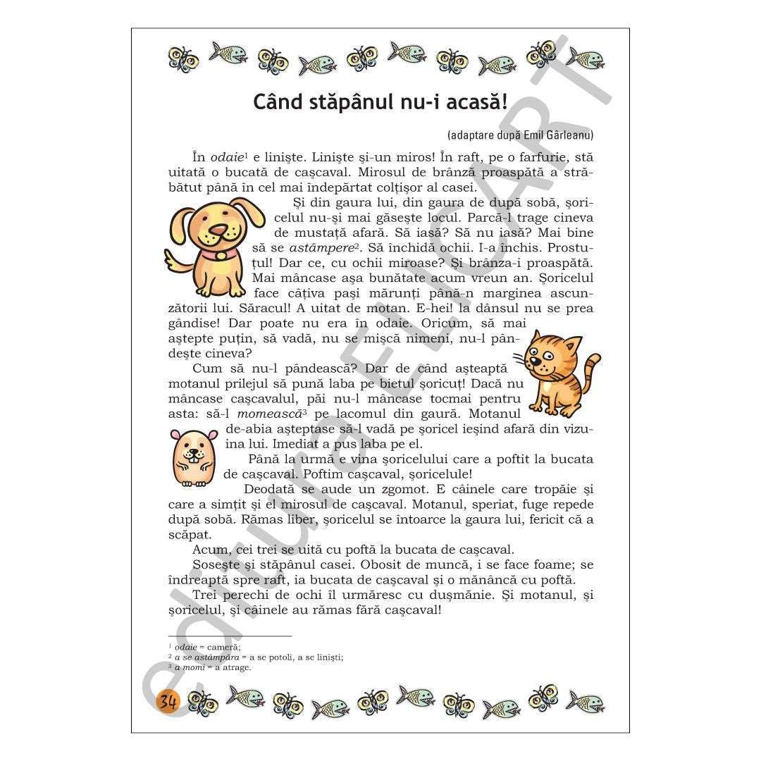 Lecturi de vacanță clasa 1