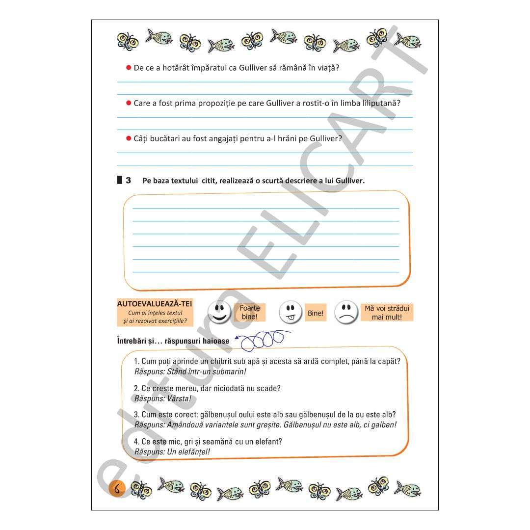 Lecturi de vacanță – clasa a II-a