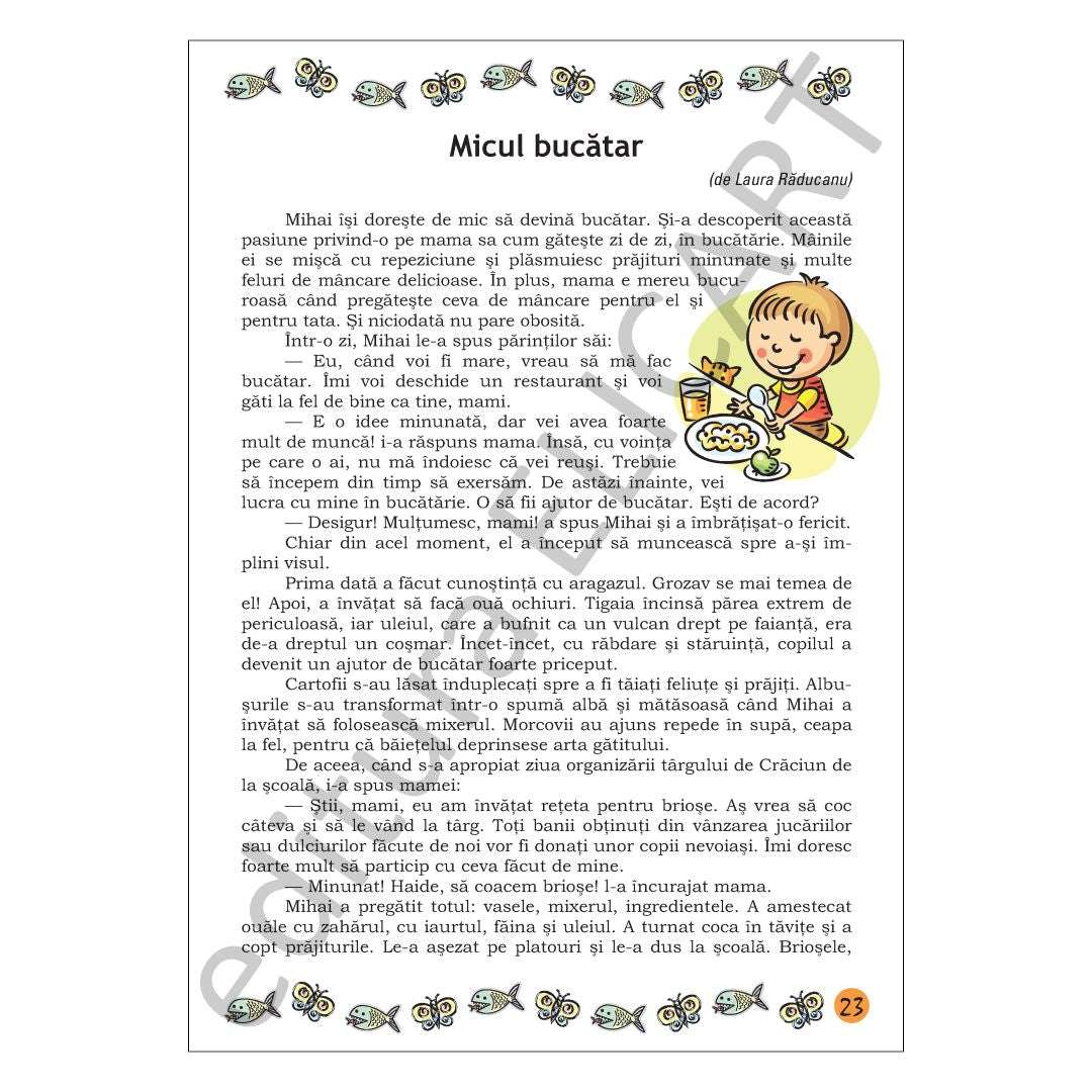 Lecturi de vacanță clasa 3