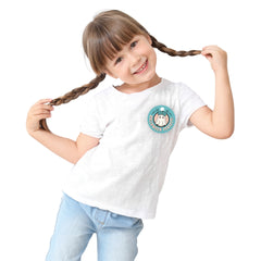 Mockup pentru insignă rotundă albastră – Halloween