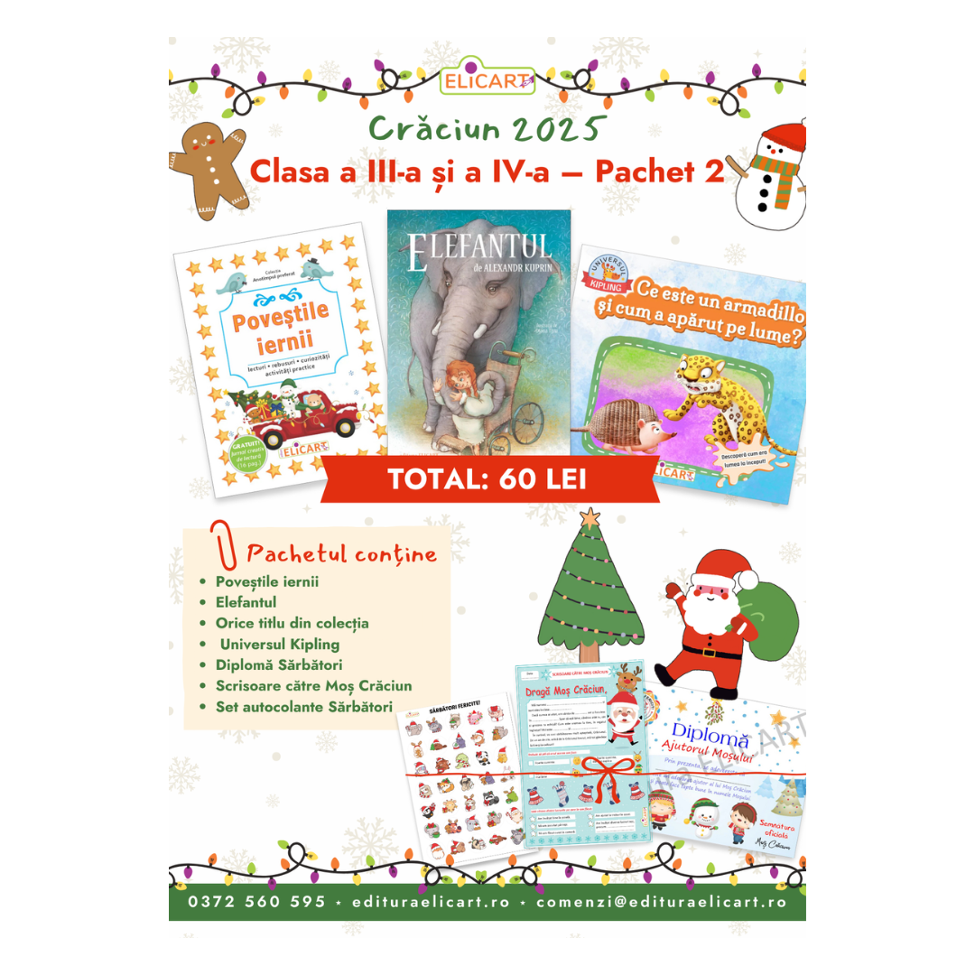 PROMO Crăciun - Pachet 2 - Clasa a III-a și a IV-a