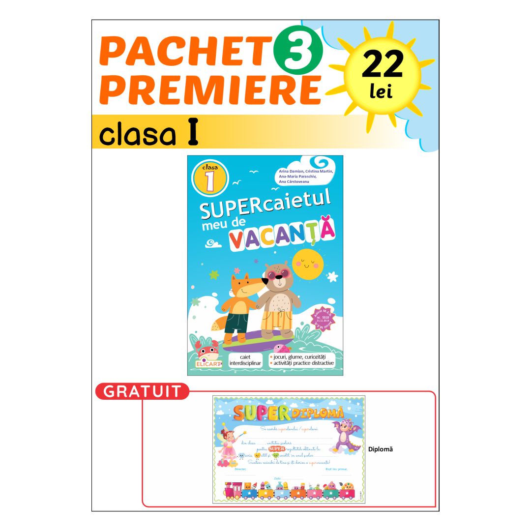 Pachet premiere cu un auxiliar pentru clasa I