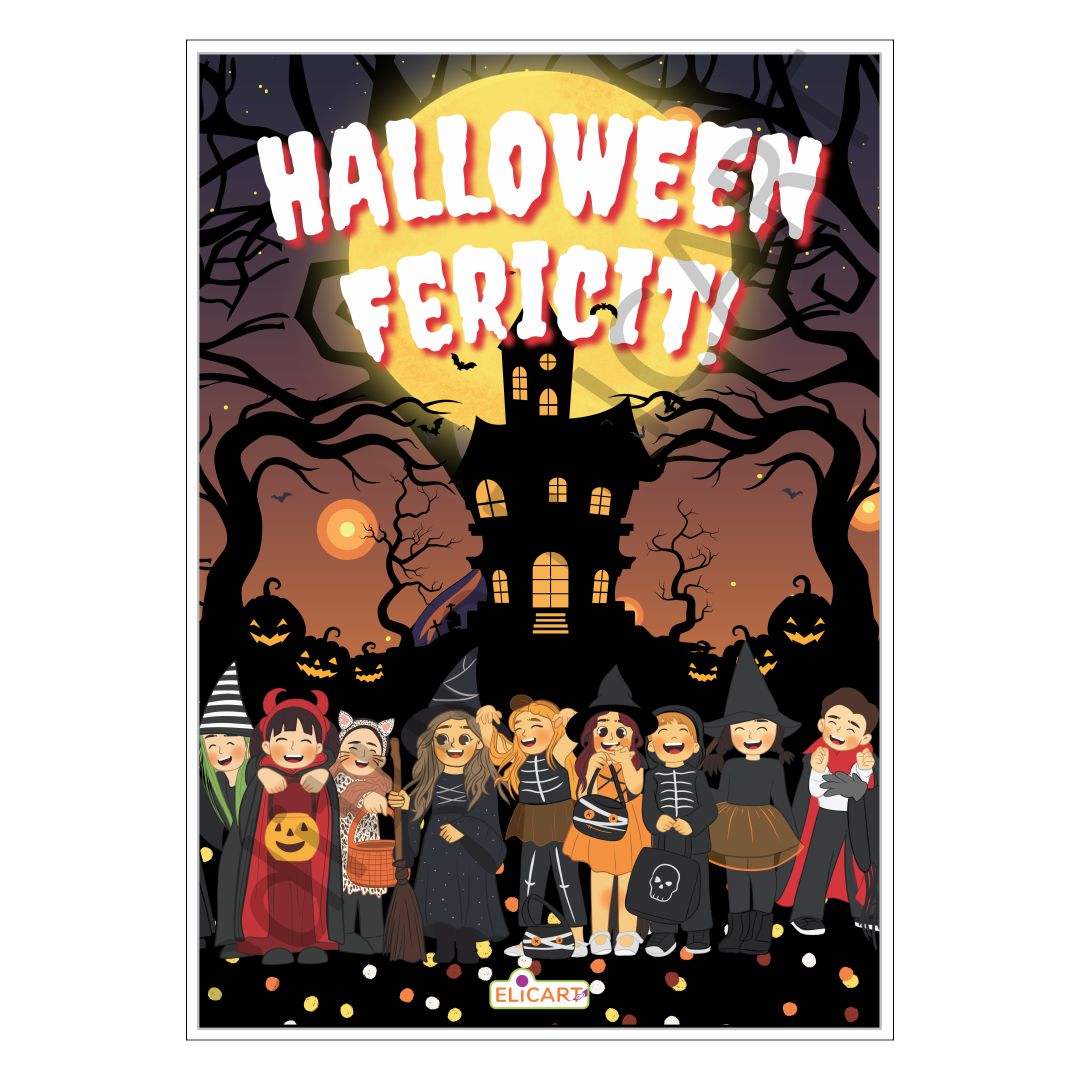 Poster cu tematică de Halloween