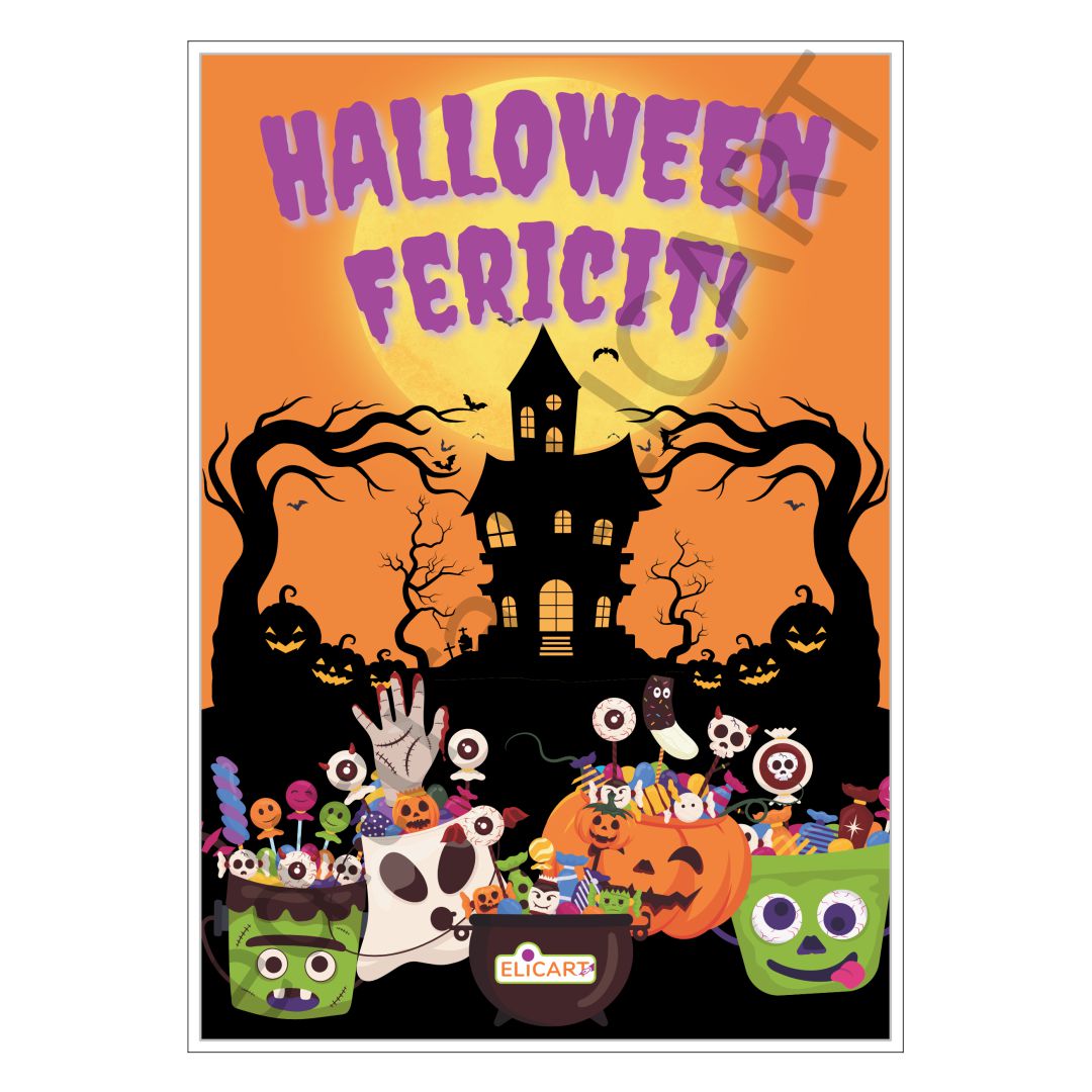 Poster cu tematică de Halloween