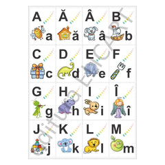 Set planșe litere și cifre pentru clasa pregătitoare