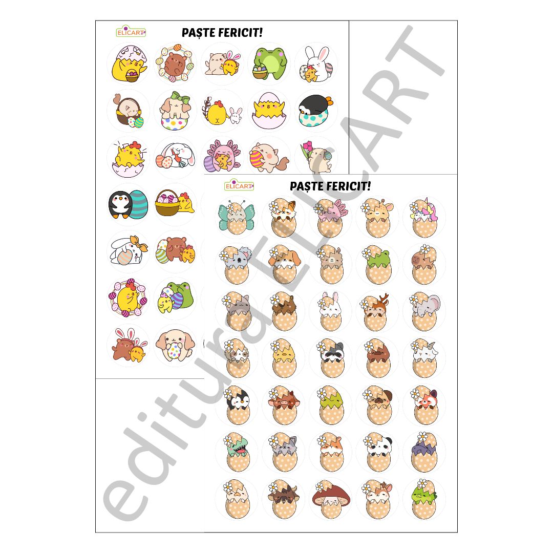 Set autocolante Paște