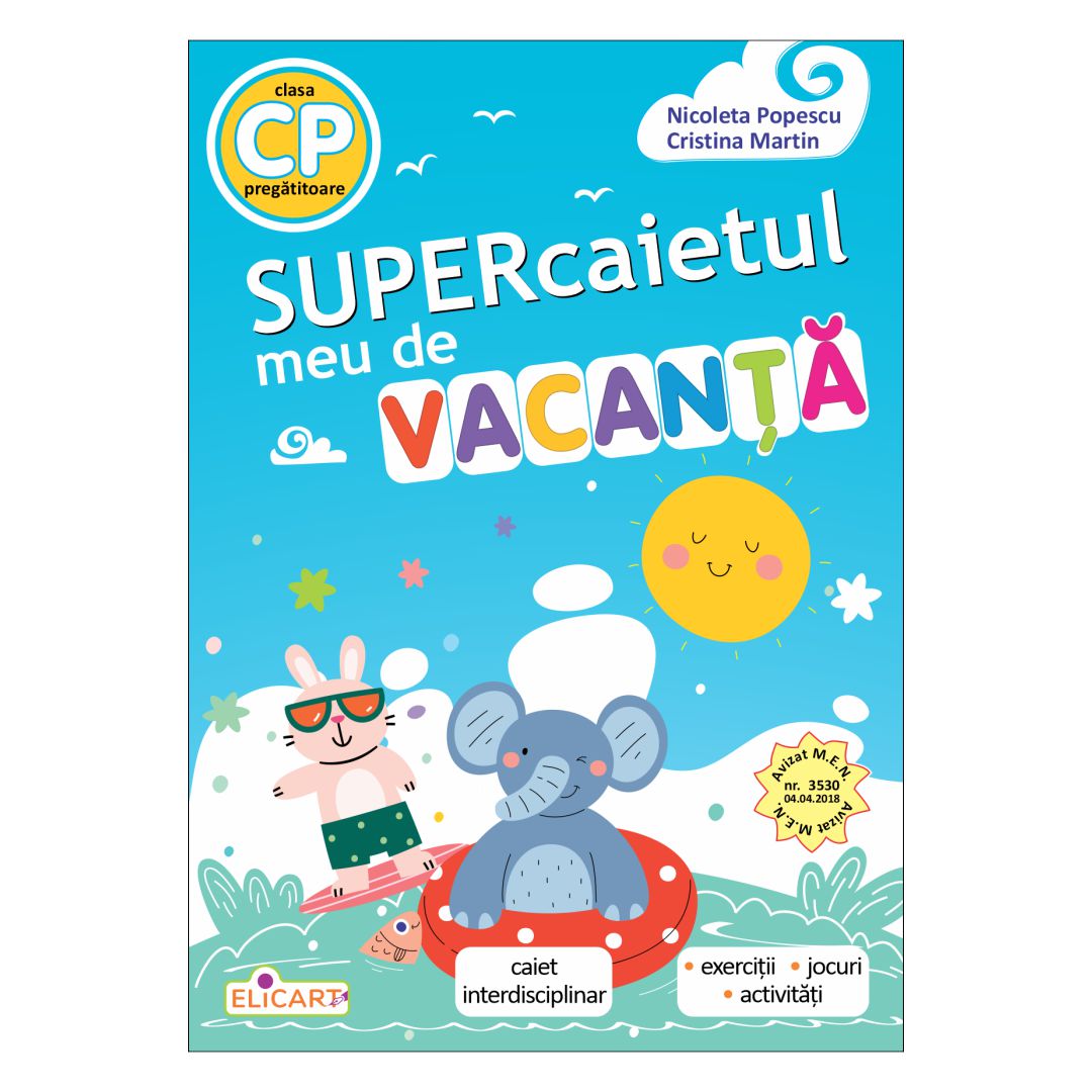 Supercaietul meu de vacanță pentru clasa pregătitoare