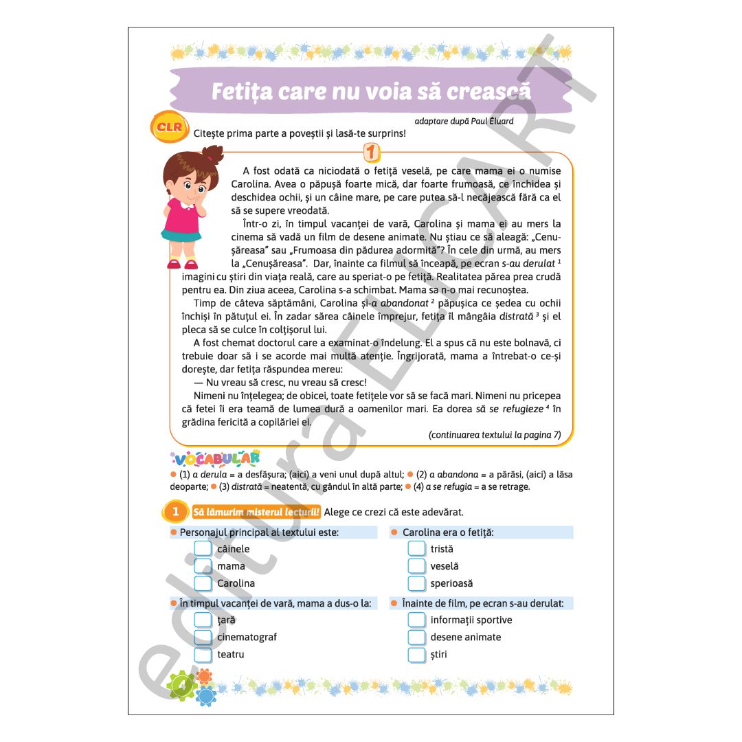 Supercaietul meu de vacanță pentru clasa a II-a