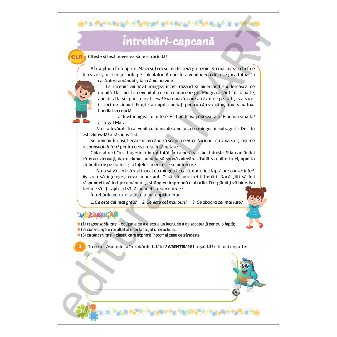 Supercaietul meu de vacanță pentru clasa a II-a