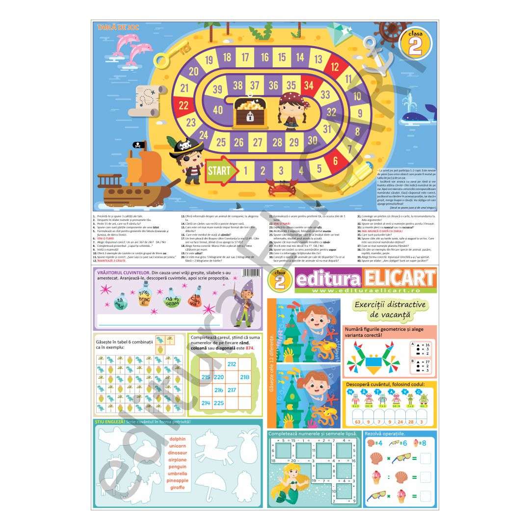 Tablă de joc clasa 2
