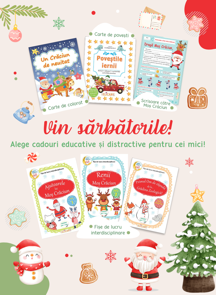 Vin sărbătorile! Alege cadouri educative și distractive pentru cei mici!