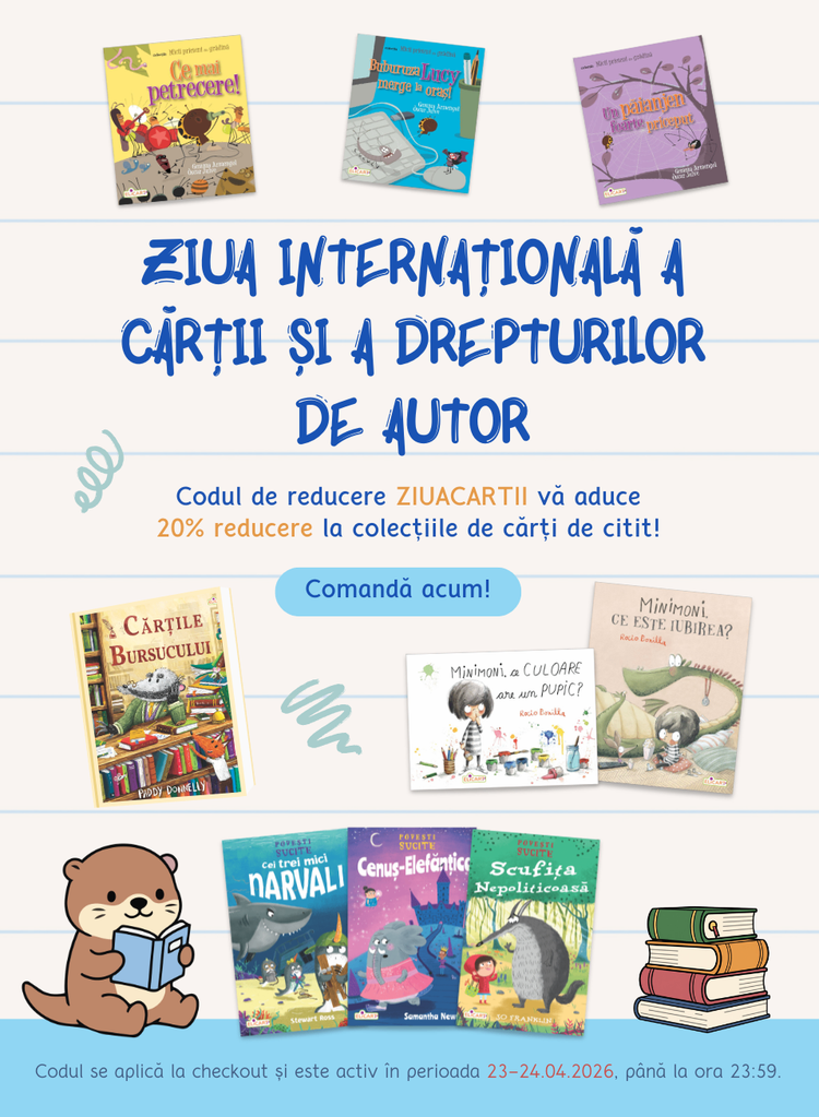 Cu ocazia zilei Internaționale a cărții și a drepturilor de autor, vă oferim un cod de reducere de -20% la colecțiile de cărți de citit!