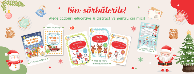Vin sărbătorile! Alege cadouri educative și distractive pentru cei mici!