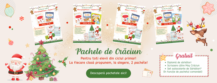 Pachete de Crăciun pentru toți elevii din ciclul primar! Descoperă acum!