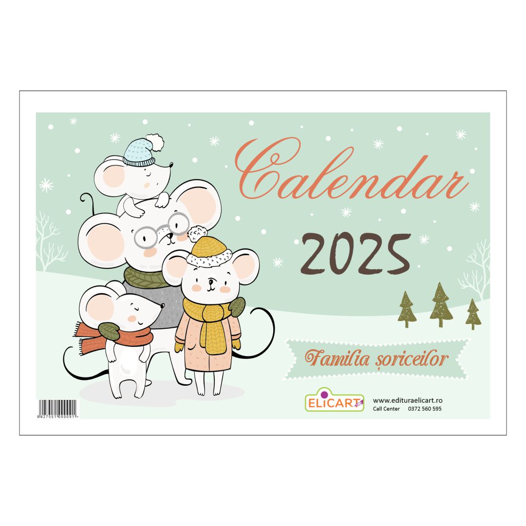 Calendar familia șoriceilor 2025