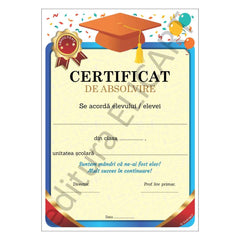 Certificat de absolvire clasa a IV-a