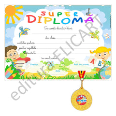 Pachet de absolvire pentru ciclul primar- diplomă și medalie