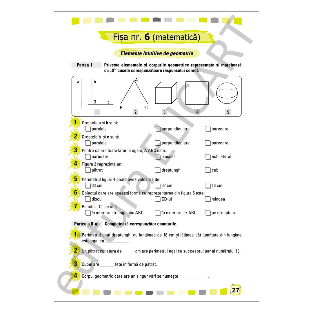 Fișe de recapitulare și evaluare finală clasa 4