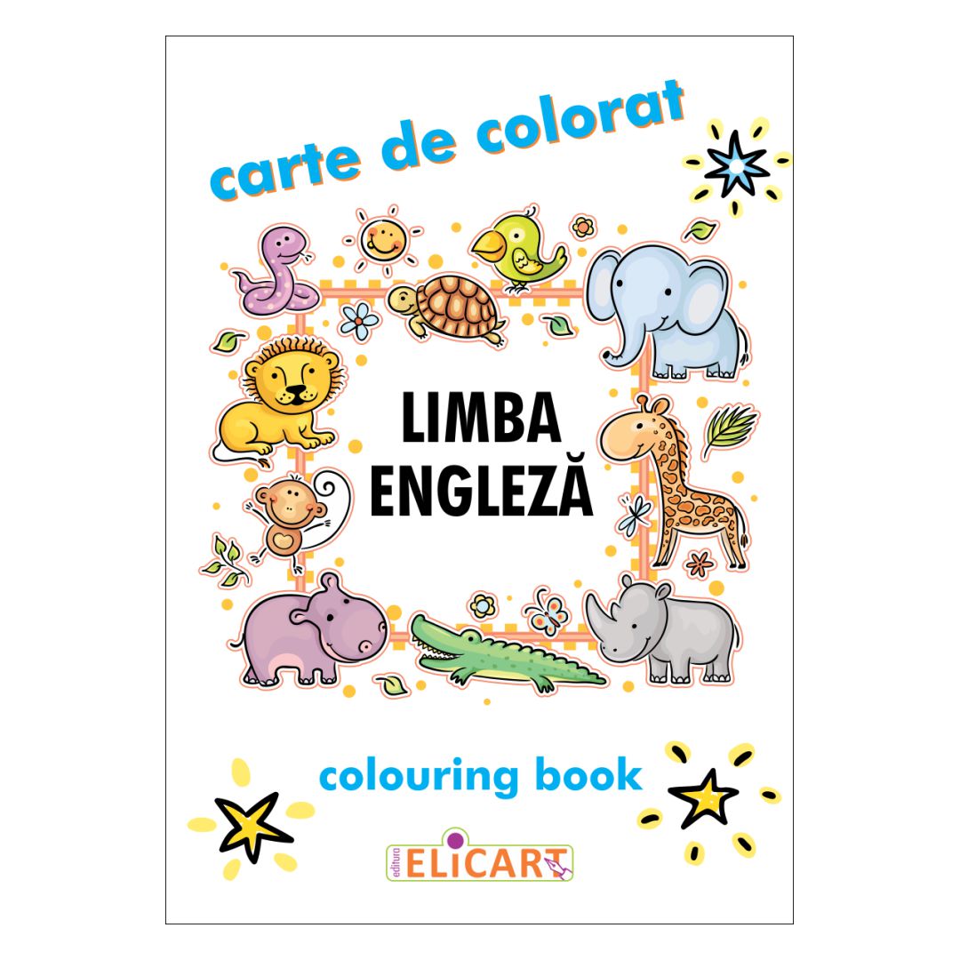 Carte de colorat în limba engleză