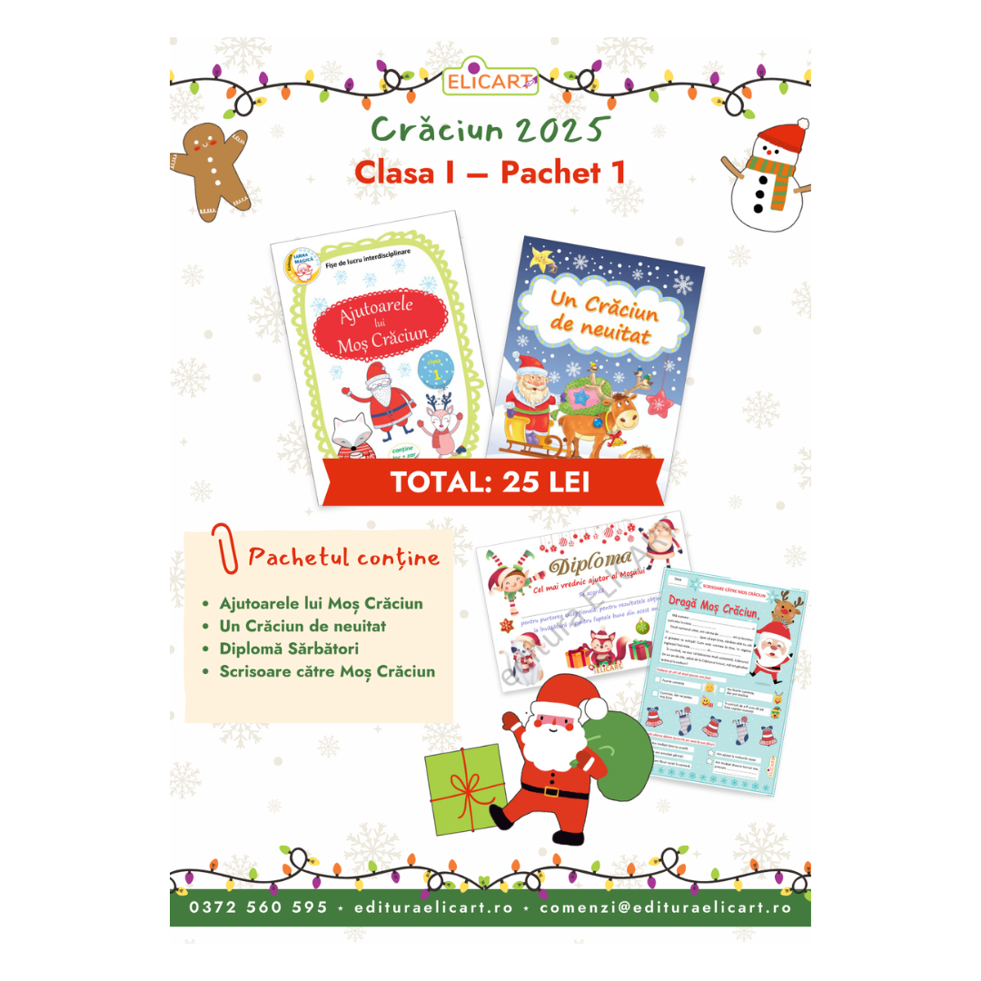PROMO Crăciun - Pachet 1 - Clasa I