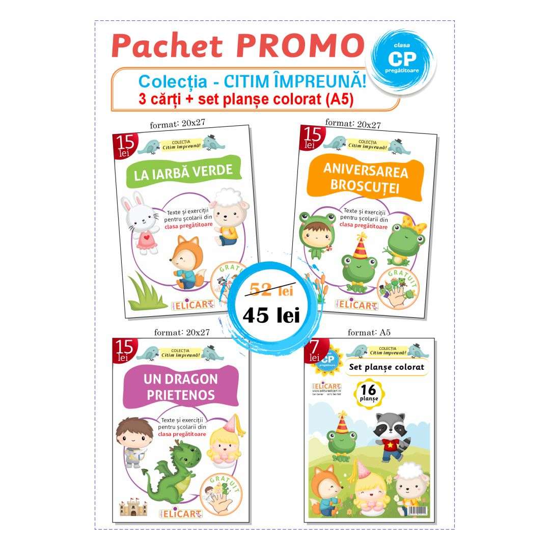 Pachet PROMO Colecția Citim împreună pentru clasa pregătitoare
