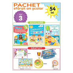 Pachet de sfârșit de an școlar pentru clasa a III-a