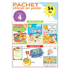 Pachet de sfârșit de an școlar pentru clasa a IV-a