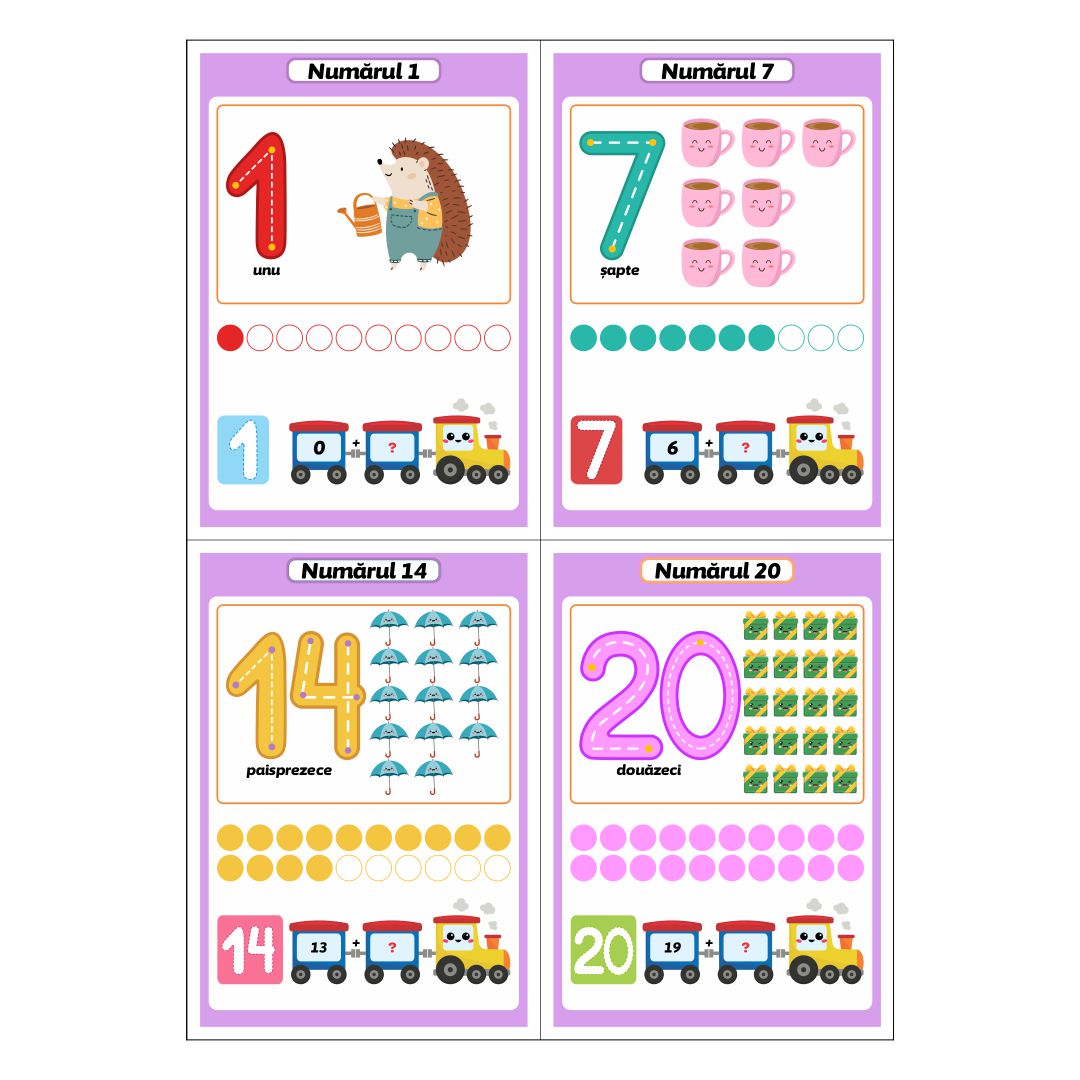 Set planșe A4 - numere
